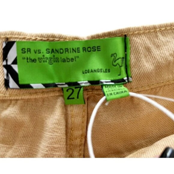 Free People X Sandrine Rose Women's Sz 27 Beige Cut Off Shorts NWT - Picture 6 of 12